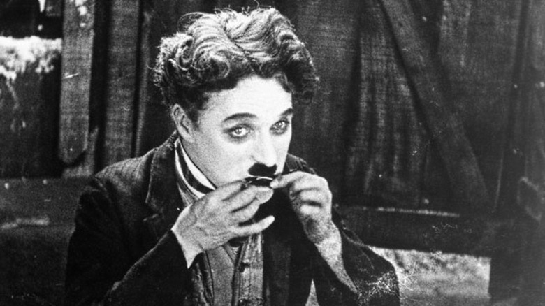 Cropped publicity still of Charlie Chaplin from 1925's The Gold Rush