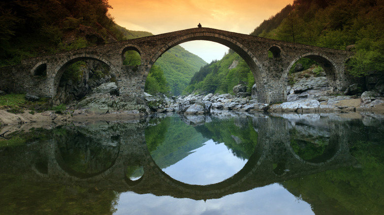devil's bridge near ardino, bulgaria