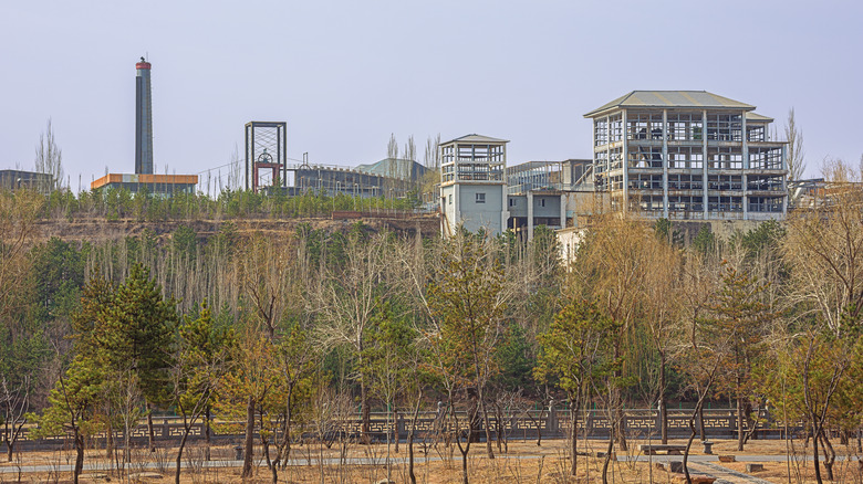 A modern coal mine near the site of the Laobaidong Colliery 