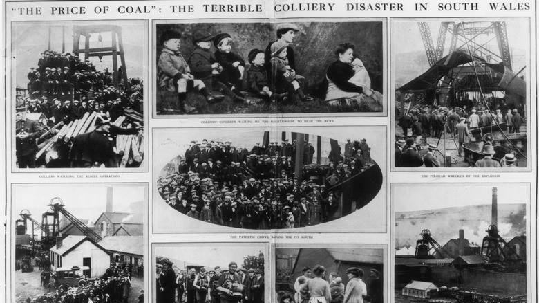 A newspaper report on the Universal Colliery disaster