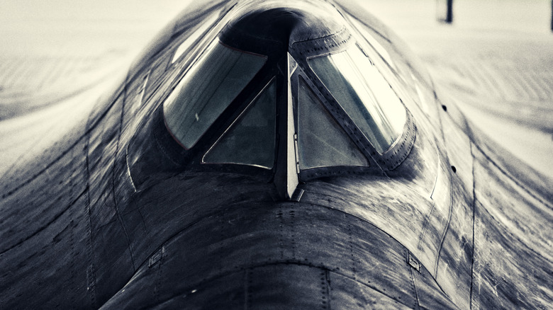 spy plane cockpit close up