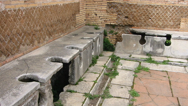 Roman toilet at Ostia Antica 