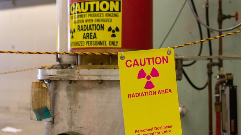 caution signs for radiation