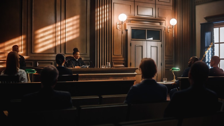 people in a court room