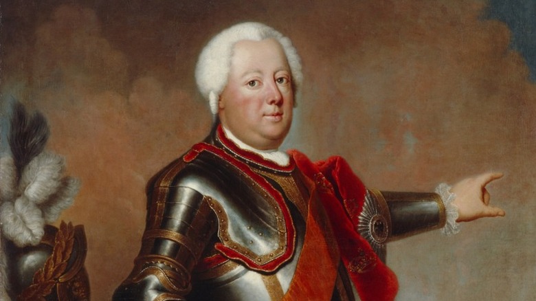 Portrait of Frederick William I of Prussia known as the "soldier king"