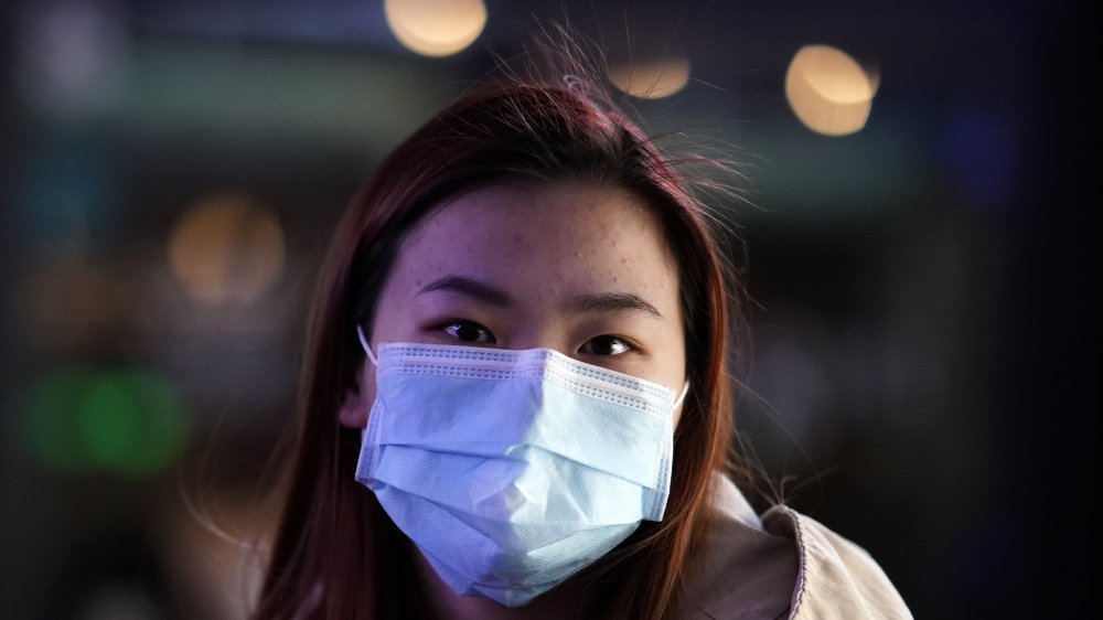 Chinese woman with medical mask