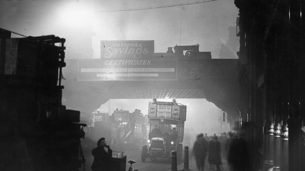 Overpass during the Great Smog