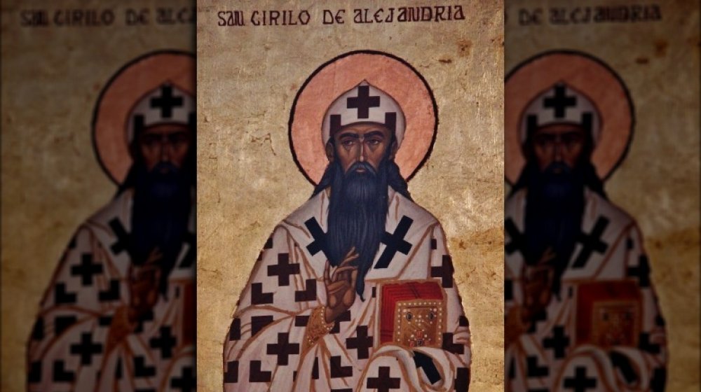 Wall painting of Cyril of Alexandira