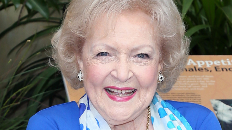 Betty White at a fundraiser in 2015
