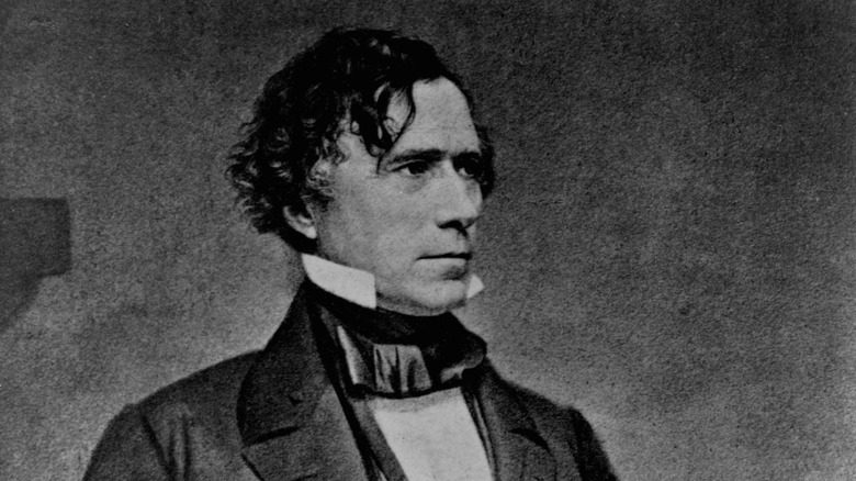President Franklin Pierce suit looking to right