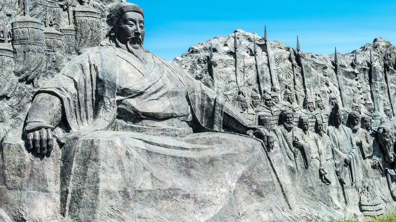 Statue commemorates the Mongol Empire