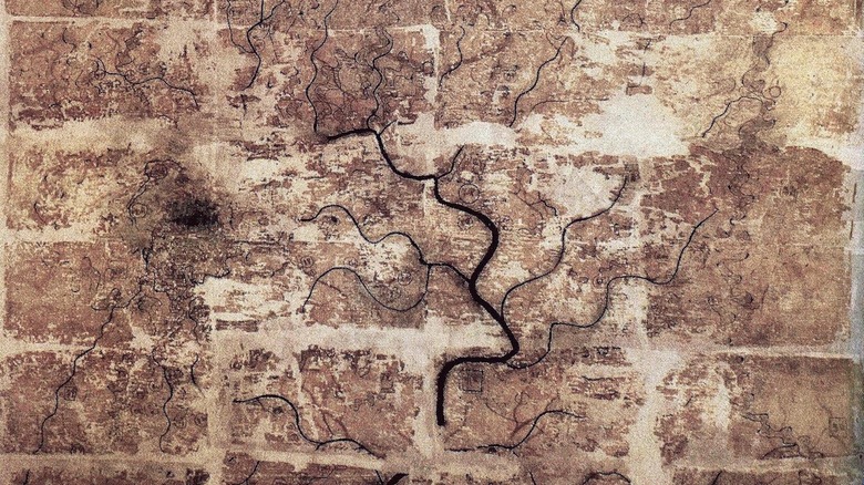 Fragmented Han Dynasty map