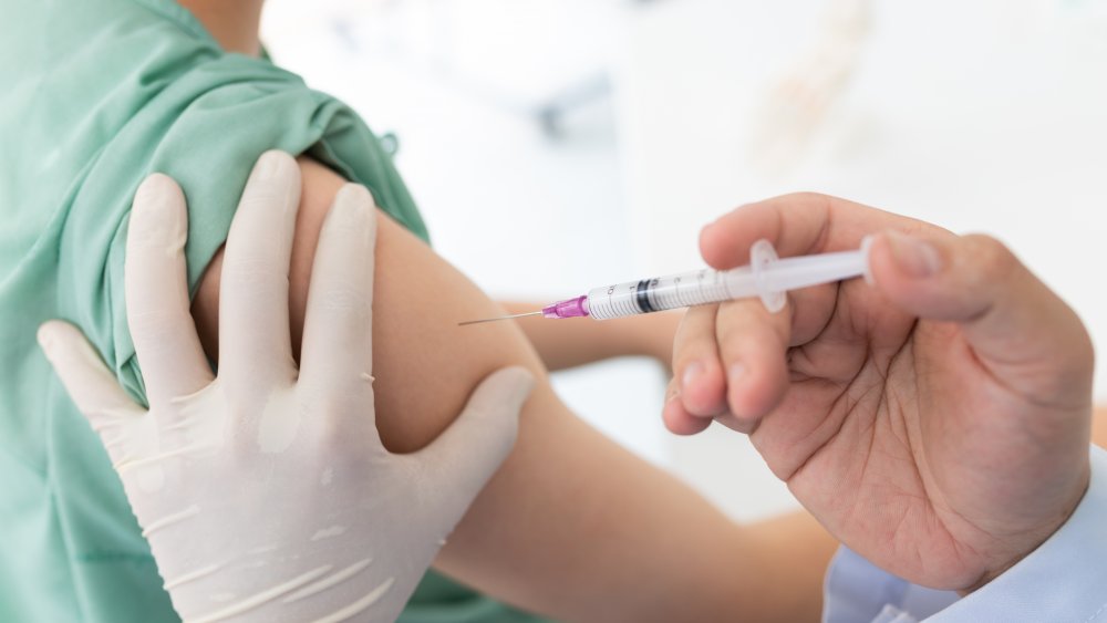A vaccination that does not contain microchips