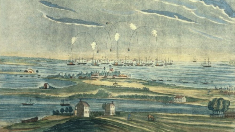 A View of the bombardment of Fort McHenry during the War of 1812