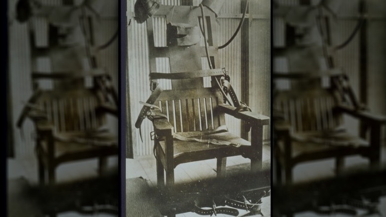 vintage photo electric chair