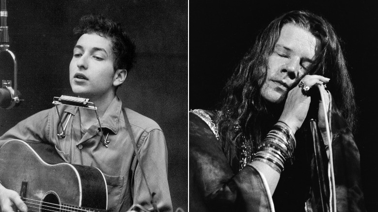 Bob Dylan and Janis Joplin