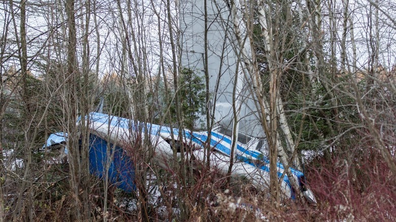 Plane crash in Canadian forest in 2014
