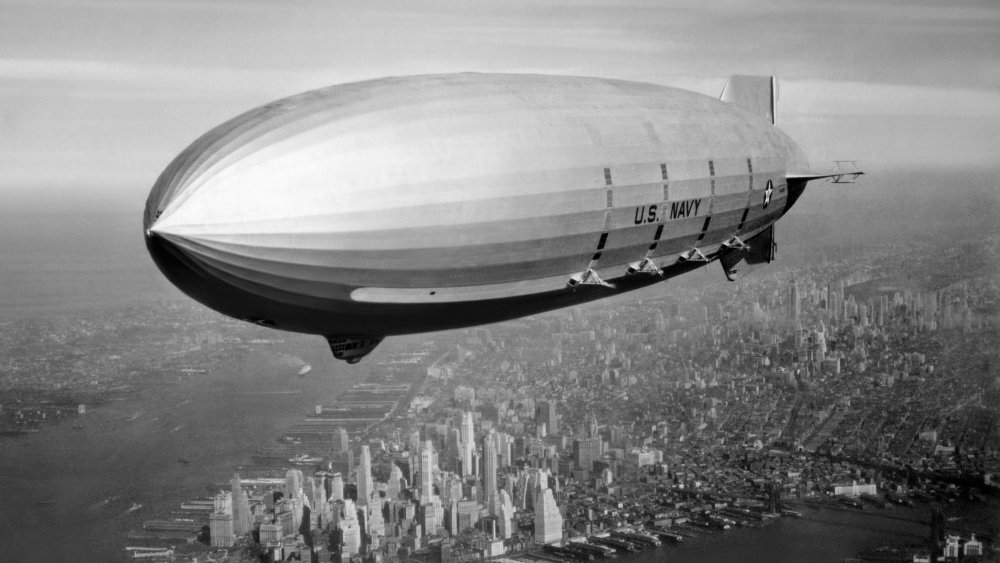 A U.S. Navy airship