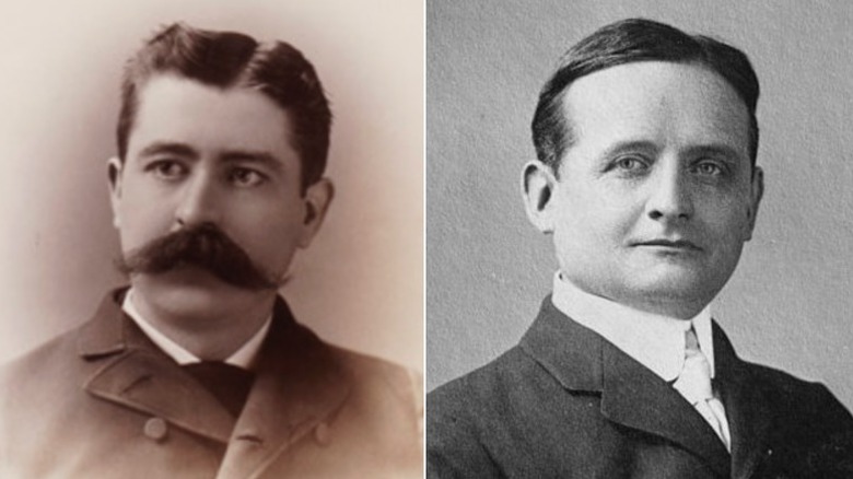 Side-by-side picture of Patrick J. "P.J." Kennedy and John Francis "Honey Fitz" Fitzgerald 