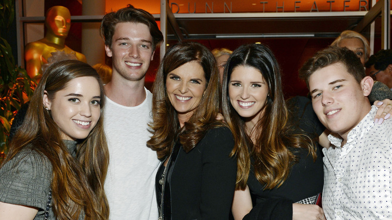 Maria Shriver with her children