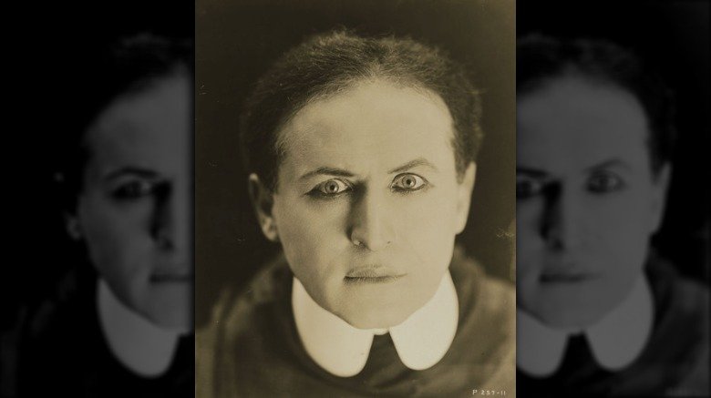 Houdini with intense gaze