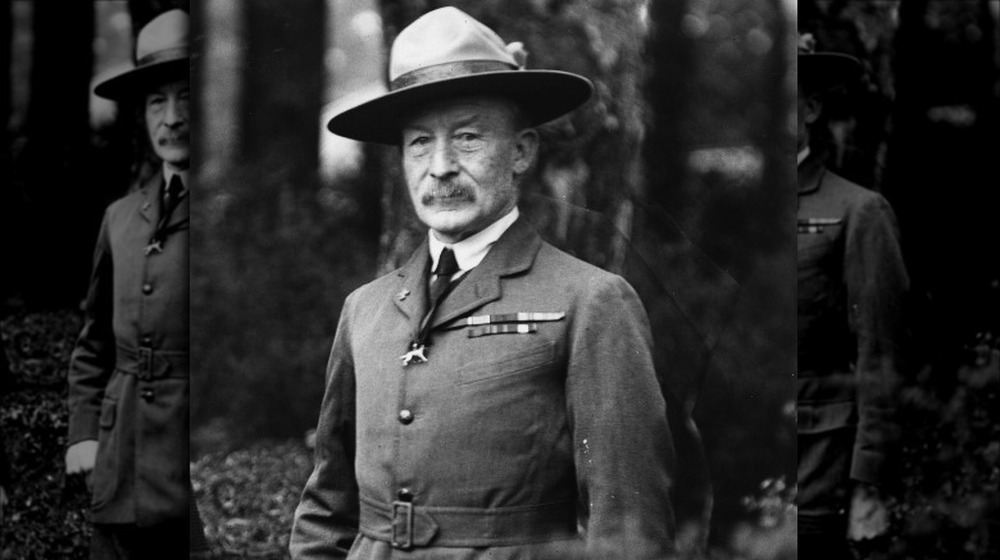 Major-General Robert Baden-Powell wearing hat