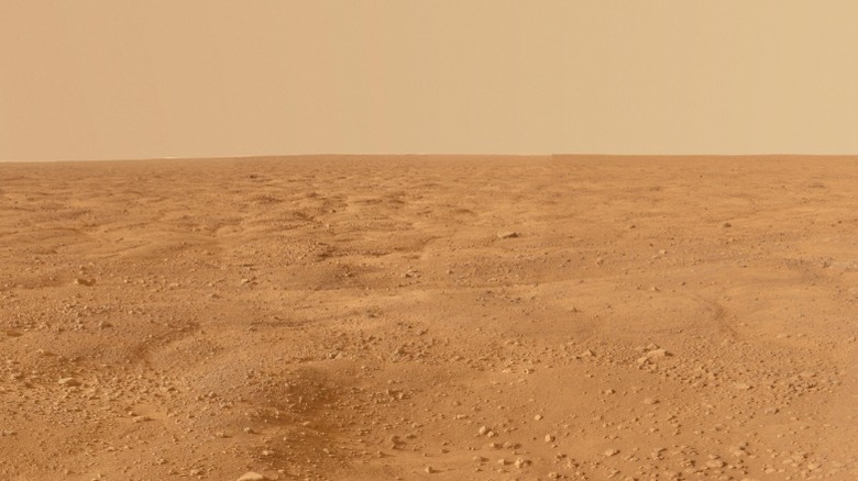 Flat plains of Northern Mars
