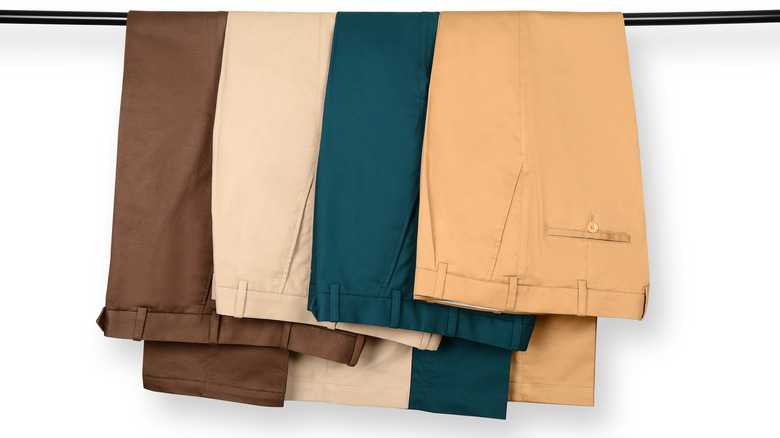 folded pairs of pants