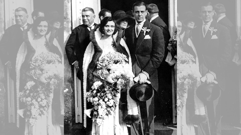 Wedding photo of Serge Mdivani and Pola Negri