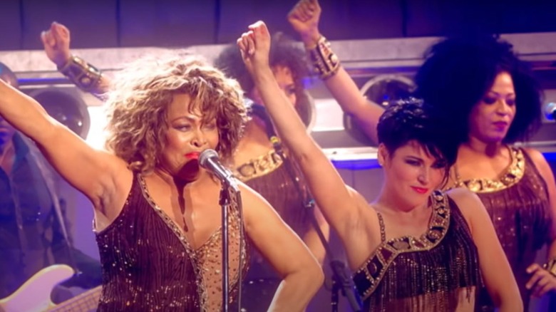 Tina Turner performing Proud Mary
