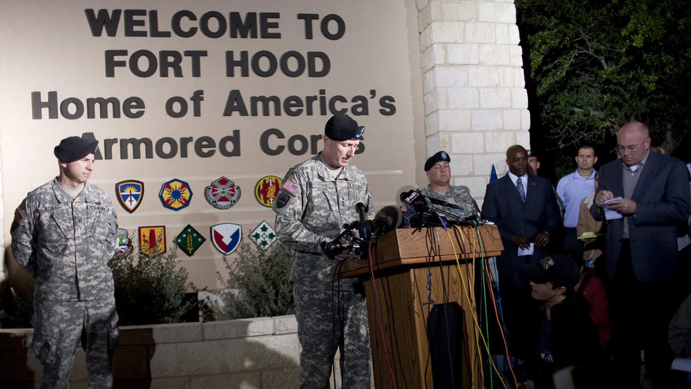 Fort Hood soldier speakng