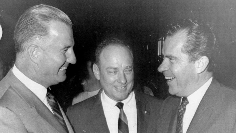 Spiro Agnew, J Curtis Lewis and Richard Nixon