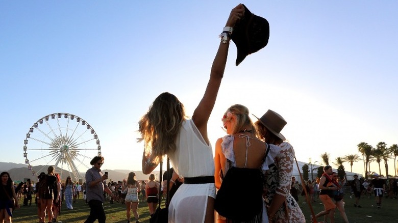 Festival-goers at Coachella 2016