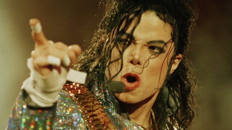 Michael Jackson performing in 2009