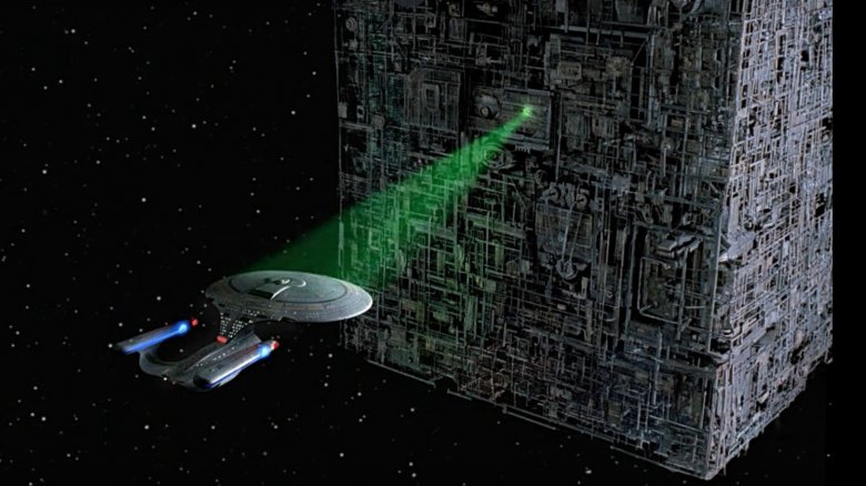 A Borg cube, Star Trek