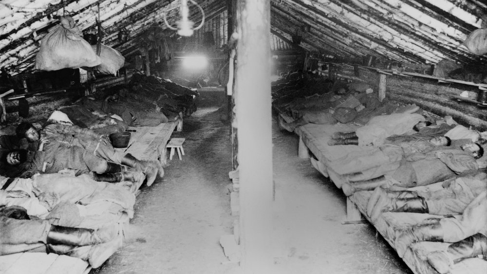 Sleeping quarters in an eastern labor camp