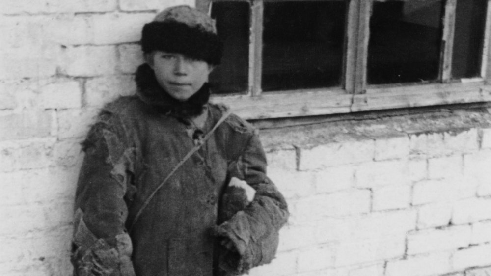 A homeless peasant Ukrainian boy circa 1934, USSR would often send street children to labor camps