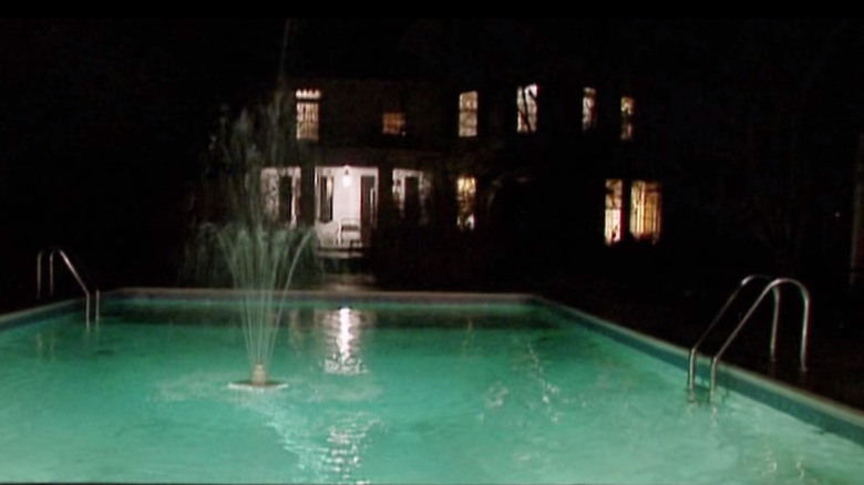 Michael and Kathleen Peterson's pool at night