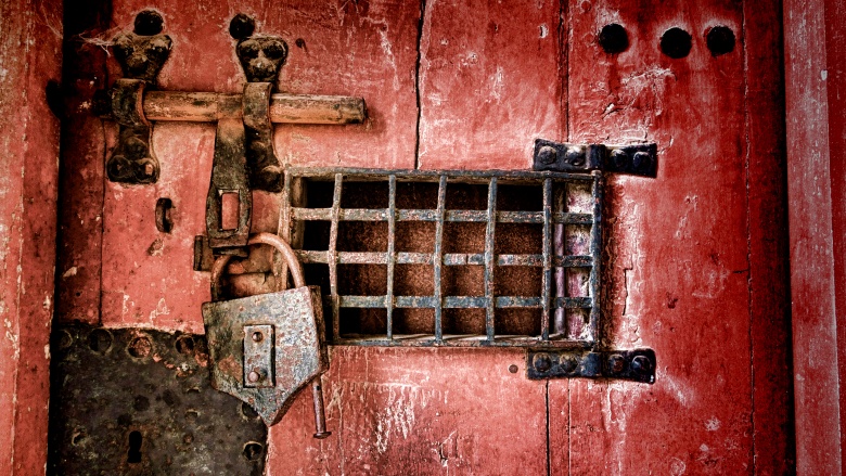 hidden door padlock