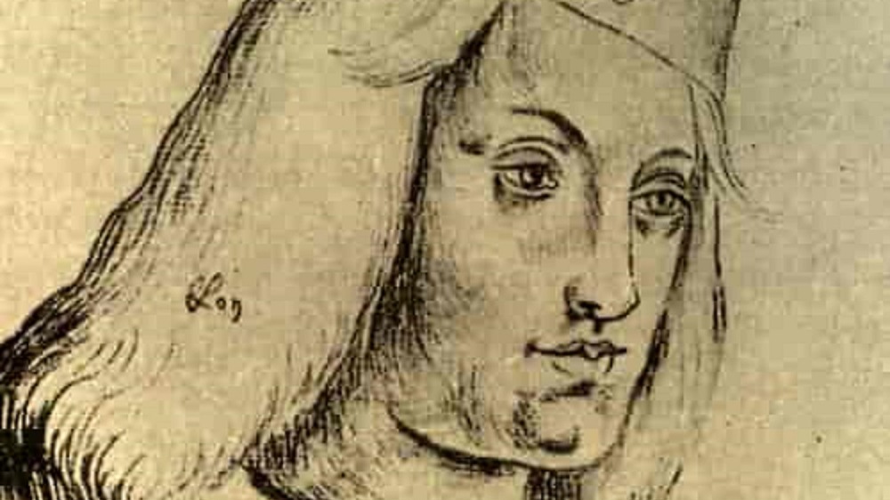 Cropped portait of Perkin Warbeck by unknown artist