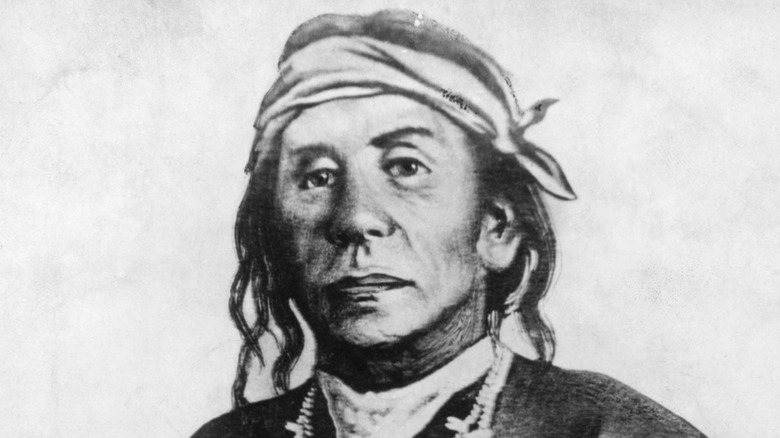 Cochise black and white portrait