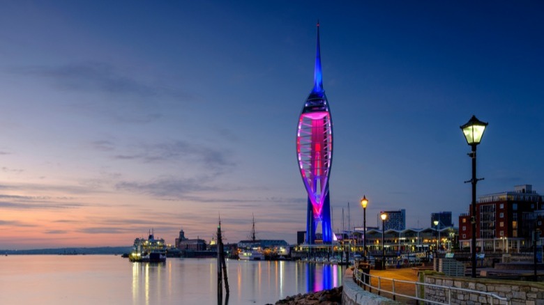 The Spinnaker tower in Portsmouth harbour