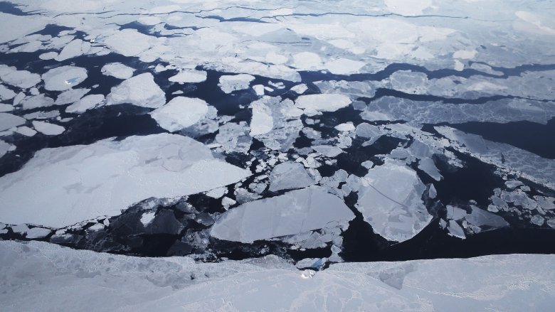 Arctic ice icebergs