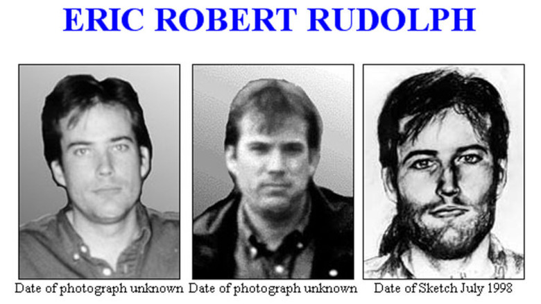 Eric Robert Rudolph's FBI Most Wanted poster