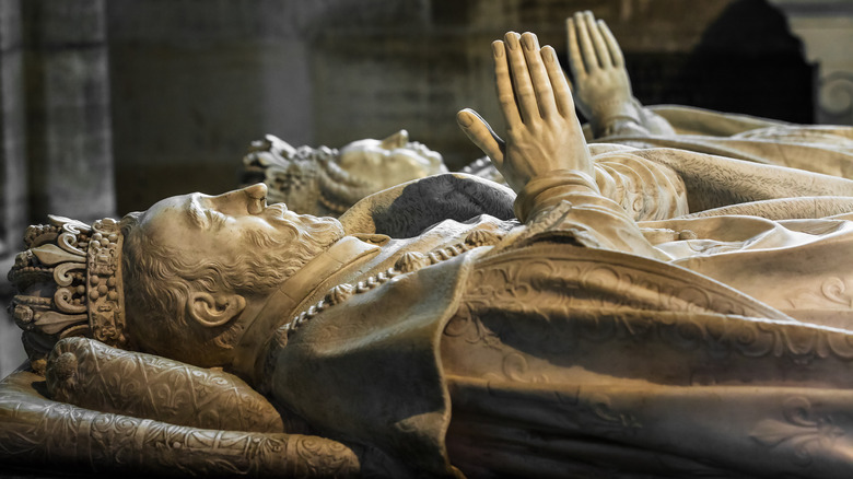 Saint Denis Cathedral Paris graves of Henry II and Catherine de Medici