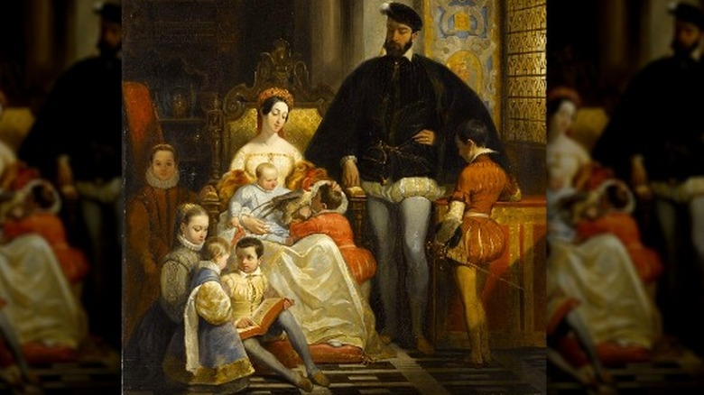 Henry II Catherine de Medici and their kids