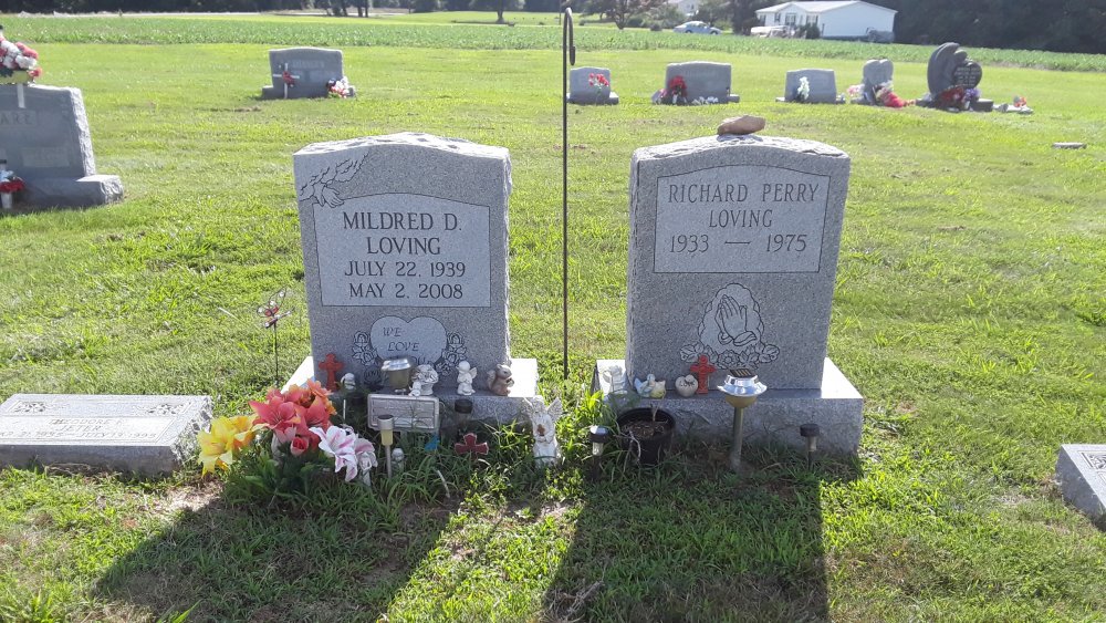 Graves of Mildred and Richard Loving