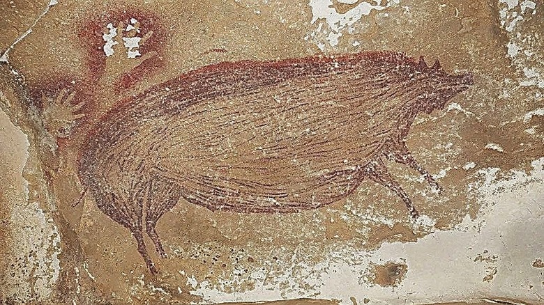 pig sulawesi cave art