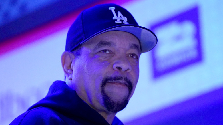 Ice-T performing LA hat goatee