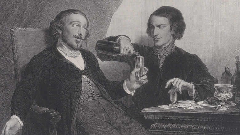 19th century drunks having a drink